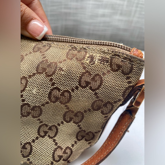 Vintage Gucci GG monogram canvas boat pochette USED CONDITION - Picture 6 of 16